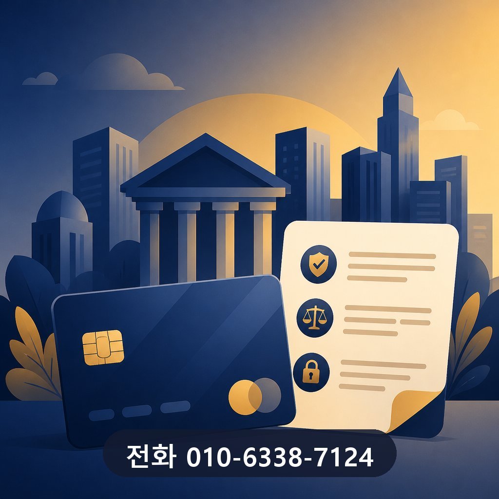 신한카드 카드깡 업체 카드사 약관 확인 이미지 · 문의 010-6338-7124