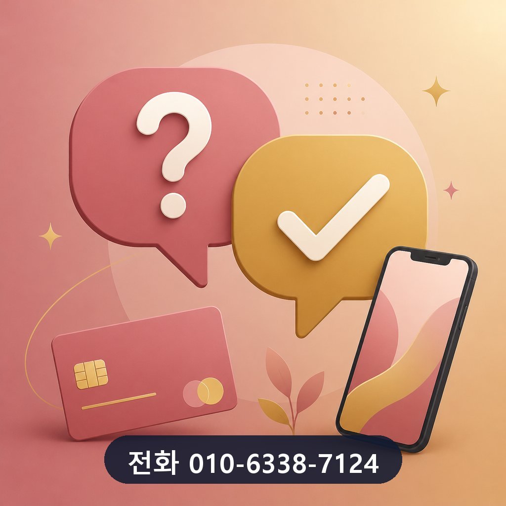 신한카드 카드깡 업체 자주 묻는 질문 이미지 · 문의 010-6338-7124